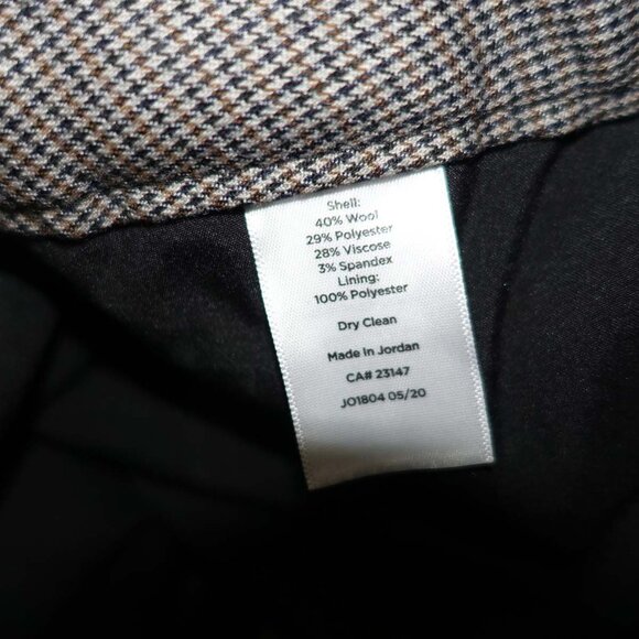 Talbots Women's Newport Trouser Leg Dress Pants Size 18W Petite NWT Brown Gray - Picture 6 of 10